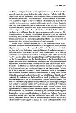Image of the Page - 277 - in Der Zweite Weltkrieg in postsozialistischen Gedenkmuseen - Geschichtspolitik zwischen der ‚Anrufung Europas‘ und dem Fokus auf ‚unser‘ Leid