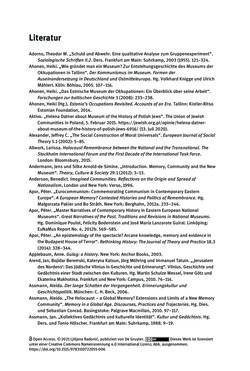 Image of the Page - 287 - in Der Zweite Weltkrieg in postsozialistischen Gedenkmuseen - Geschichtspolitik zwischen der ‚Anrufung Europas‘ und dem Fokus auf ‚unser‘ Leid