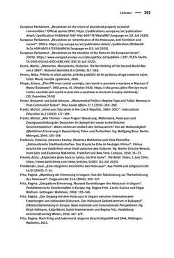 Image of the Page - 293 - in Der Zweite Weltkrieg in postsozialistischen Gedenkmuseen - Geschichtspolitik zwischen der ‚Anrufung Europas‘ und dem Fokus auf ‚unser‘ Leid