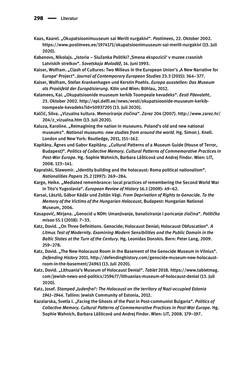 Image of the Page - 298 - in Der Zweite Weltkrieg in postsozialistischen Gedenkmuseen - Geschichtspolitik zwischen der ‚Anrufung Europas‘ und dem Fokus auf ‚unser‘ Leid