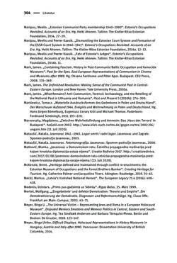 Image of the Page - 304 - in Der Zweite Weltkrieg in postsozialistischen Gedenkmuseen - Geschichtspolitik zwischen der ‚Anrufung Europas‘ und dem Fokus auf ‚unser‘ Leid