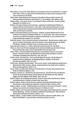 Image of the Page - 308 - in Der Zweite Weltkrieg in postsozialistischen Gedenkmuseen - Geschichtspolitik zwischen der ‚Anrufung Europas‘ und dem Fokus auf ‚unser‘ Leid