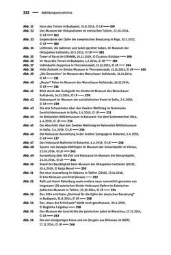 Image of the Page - 322 - in Der Zweite Weltkrieg in postsozialistischen Gedenkmuseen - Geschichtspolitik zwischen der ‚Anrufung Europas‘ und dem Fokus auf ‚unser‘ Leid