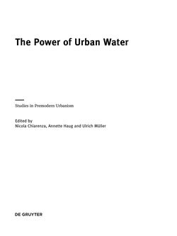 Bild der Seite - (000003) - in The Power of Urban Water - Studies in premodern urbanism