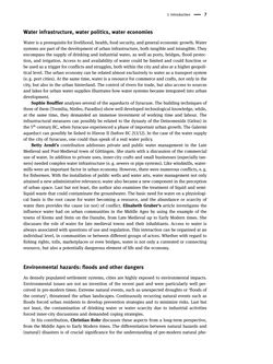 Bild der Seite - 7 - in The Power of Urban Water - Studies in premodern urbanism
