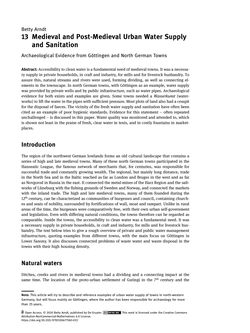 Bild der Seite - 213 - in The Power of Urban Water - Studies in premodern urbanism