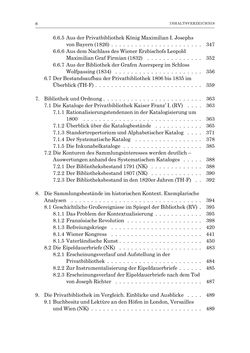 Image of the Page - 8 - in Die Privatbibliothek Kaiser Franz’ I. von Österreich 1784-1835 - Bibliotheks- und Kulturgeschichte einer fürstlichen Sammlung zwischen Aufklärung und Vormärz