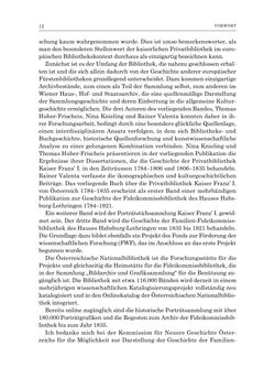 Image of the Page - 12 - in Die Privatbibliothek Kaiser Franz’ I. von Österreich 1784-1835 - Bibliotheks- und Kulturgeschichte einer fürstlichen Sammlung zwischen Aufklärung und Vormärz