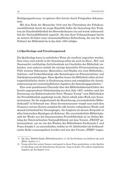 Image of the Page - 18 - in Die Privatbibliothek Kaiser Franz’ I. von Österreich 1784-1835 - Bibliotheks- und Kulturgeschichte einer fürstlichen Sammlung zwischen Aufklärung und Vormärz