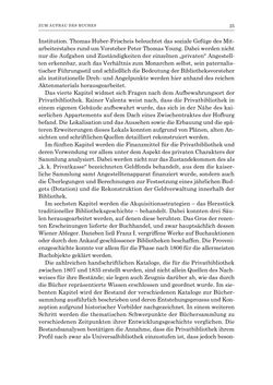 Bild der Seite - 25 - in Die Privatbibliothek Kaiser Franz’ I. von Österreich 1784-1835 - Bibliotheks- und Kulturgeschichte einer fürstlichen Sammlung zwischen Aufklärung und Vormärz