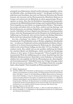 Bild der Seite - 37 - in Die Privatbibliothek Kaiser Franz’ I. von Österreich 1784-1835 - Bibliotheks- und Kulturgeschichte einer fürstlichen Sammlung zwischen Aufklärung und Vormärz