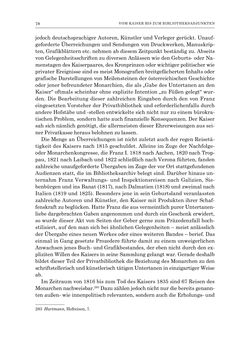 Image of the Page - 78 - in Die Privatbibliothek Kaiser Franz’ I. von Österreich 1784-1835 - Bibliotheks- und Kulturgeschichte einer fürstlichen Sammlung zwischen Aufklärung und Vormärz