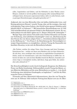 Bild der Seite - 87 - in Die Privatbibliothek Kaiser Franz’ I. von Österreich 1784-1835 - Bibliotheks- und Kulturgeschichte einer fürstlichen Sammlung zwischen Aufklärung und Vormärz