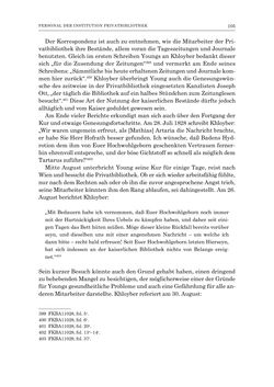 Bild der Seite - 105 - in Die Privatbibliothek Kaiser Franz’ I. von Österreich 1784-1835 - Bibliotheks- und Kulturgeschichte einer fürstlichen Sammlung zwischen Aufklärung und Vormärz