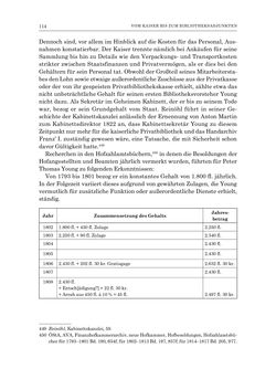 Image of the Page - 114 - in Die Privatbibliothek Kaiser Franz’ I. von Österreich 1784-1835 - Bibliotheks- und Kulturgeschichte einer fürstlichen Sammlung zwischen Aufklärung und Vormärz