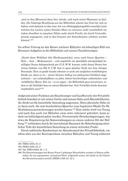 Image of the Page - 118 - in Die Privatbibliothek Kaiser Franz’ I. von Österreich 1784-1835 - Bibliotheks- und Kulturgeschichte einer fürstlichen Sammlung zwischen Aufklärung und Vormärz
