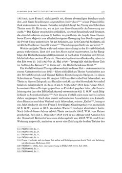 Image of the Page - 127 - in Die Privatbibliothek Kaiser Franz’ I. von Österreich 1784-1835 - Bibliotheks- und Kulturgeschichte einer fürstlichen Sammlung zwischen Aufklärung und Vormärz