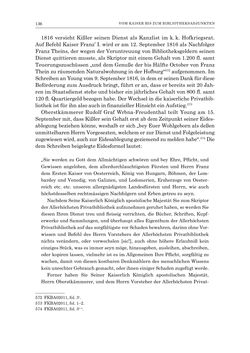 Image of the Page - 136 - in Die Privatbibliothek Kaiser Franz’ I. von Österreich 1784-1835 - Bibliotheks- und Kulturgeschichte einer fürstlichen Sammlung zwischen Aufklärung und Vormärz