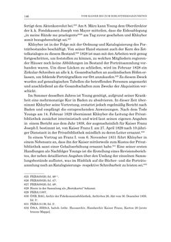 Image of the Page - 146 - in Die Privatbibliothek Kaiser Franz’ I. von Österreich 1784-1835 - Bibliotheks- und Kulturgeschichte einer fürstlichen Sammlung zwischen Aufklärung und Vormärz