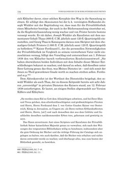 Image of the Page - 154 - in Die Privatbibliothek Kaiser Franz’ I. von Österreich 1784-1835 - Bibliotheks- und Kulturgeschichte einer fürstlichen Sammlung zwischen Aufklärung und Vormärz