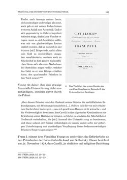 Bild der Seite - 161 - in Die Privatbibliothek Kaiser Franz’ I. von Österreich 1784-1835 - Bibliotheks- und Kulturgeschichte einer fürstlichen Sammlung zwischen Aufklärung und Vormärz