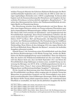 Image of the Page - 213 - in Die Privatbibliothek Kaiser Franz’ I. von Österreich 1784-1835 - Bibliotheks- und Kulturgeschichte einer fürstlichen Sammlung zwischen Aufklärung und Vormärz
