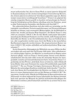 Bild der Seite - 226 - in Die Privatbibliothek Kaiser Franz’ I. von Österreich 1784-1835 - Bibliotheks- und Kulturgeschichte einer fürstlichen Sammlung zwischen Aufklärung und Vormärz