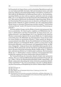 Bild der Seite - 240 - in Die Privatbibliothek Kaiser Franz’ I. von Österreich 1784-1835 - Bibliotheks- und Kulturgeschichte einer fürstlichen Sammlung zwischen Aufklärung und Vormärz