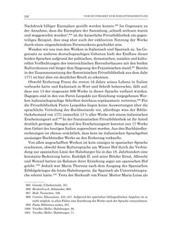 Bild der Seite - 242 - in Die Privatbibliothek Kaiser Franz’ I. von Österreich 1784-1835 - Bibliotheks- und Kulturgeschichte einer fürstlichen Sammlung zwischen Aufklärung und Vormärz