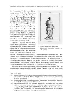 Image of the Page - 249 - in Die Privatbibliothek Kaiser Franz’ I. von Österreich 1784-1835 - Bibliotheks- und Kulturgeschichte einer fürstlichen Sammlung zwischen Aufklärung und Vormärz