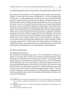 Image of the Page - 269 - in Die Privatbibliothek Kaiser Franz’ I. von Österreich 1784-1835 - Bibliotheks- und Kulturgeschichte einer fürstlichen Sammlung zwischen Aufklärung und Vormärz
