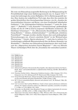 Bild der Seite - 271 - in Die Privatbibliothek Kaiser Franz’ I. von Österreich 1784-1835 - Bibliotheks- und Kulturgeschichte einer fürstlichen Sammlung zwischen Aufklärung und Vormärz