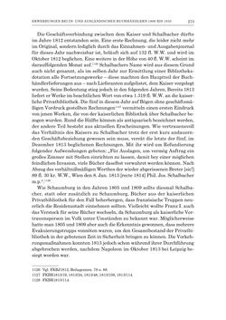 Bild der Seite - 273 - in Die Privatbibliothek Kaiser Franz’ I. von Österreich 1784-1835 - Bibliotheks- und Kulturgeschichte einer fürstlichen Sammlung zwischen Aufklärung und Vormärz