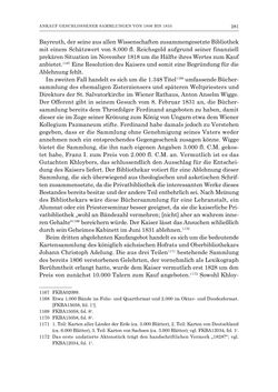 Image of the Page - 281 - in Die Privatbibliothek Kaiser Franz’ I. von Österreich 1784-1835 - Bibliotheks- und Kulturgeschichte einer fürstlichen Sammlung zwischen Aufklärung und Vormärz