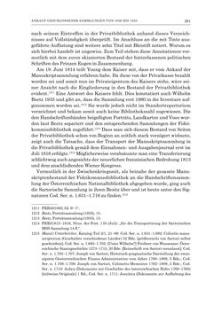Image of the Page - 291 - in Die Privatbibliothek Kaiser Franz’ I. von Österreich 1784-1835 - Bibliotheks- und Kulturgeschichte einer fürstlichen Sammlung zwischen Aufklärung und Vormärz