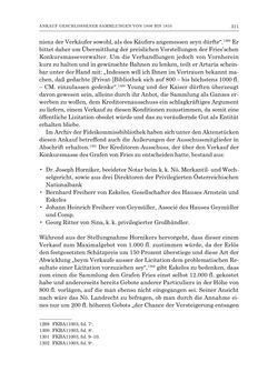 Image of the Page - 311 - in Die Privatbibliothek Kaiser Franz’ I. von Österreich 1784-1835 - Bibliotheks- und Kulturgeschichte einer fürstlichen Sammlung zwischen Aufklärung und Vormärz