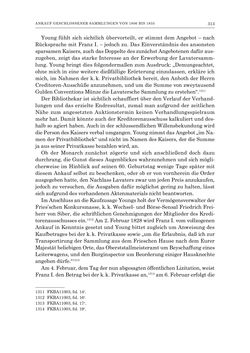 Image of the Page - 313 - in Die Privatbibliothek Kaiser Franz’ I. von Österreich 1784-1835 - Bibliotheks- und Kulturgeschichte einer fürstlichen Sammlung zwischen Aufklärung und Vormärz