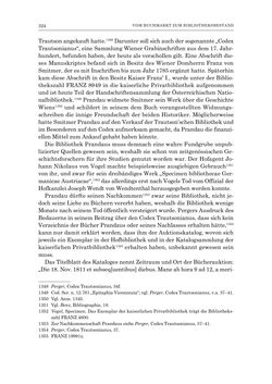 Bild der Seite - 324 - in Die Privatbibliothek Kaiser Franz’ I. von Österreich 1784-1835 - Bibliotheks- und Kulturgeschichte einer fürstlichen Sammlung zwischen Aufklärung und Vormärz