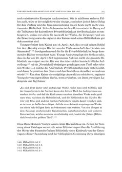 Image of the Page - 341 - in Die Privatbibliothek Kaiser Franz’ I. von Österreich 1784-1835 - Bibliotheks- und Kulturgeschichte einer fürstlichen Sammlung zwischen Aufklärung und Vormärz