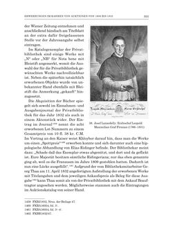 Bild der Seite - 353 - in Die Privatbibliothek Kaiser Franz’ I. von Österreich 1784-1835 - Bibliotheks- und Kulturgeschichte einer fürstlichen Sammlung zwischen Aufklärung und Vormärz