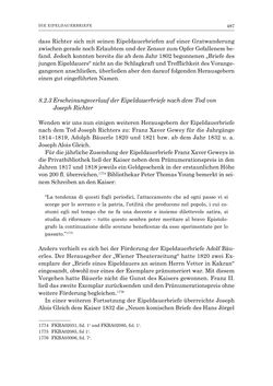 Image of the Page - 487 - in Die Privatbibliothek Kaiser Franz’ I. von Österreich 1784-1835 - Bibliotheks- und Kulturgeschichte einer fürstlichen Sammlung zwischen Aufklärung und Vormärz