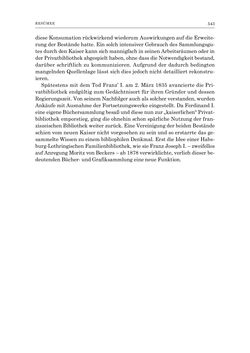 Image of the Page - 543 - in Die Privatbibliothek Kaiser Franz’ I. von Österreich 1784-1835 - Bibliotheks- und Kulturgeschichte einer fürstlichen Sammlung zwischen Aufklärung und Vormärz