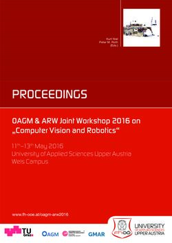 Bild der Seite - (000001) - in Proceedings - OAGM & ARW Joint Workshop 2016 on 