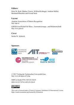 Bild der Seite - (000004) - in Proceedings of the OAGM&ARW Joint Workshop - Vision, Automation and Robotics