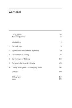 Image of the Page - (000007) - in Psychoanalytic Perspectives on Puberty and Adolescence - The Inner Worlds of Teenagers and their Parents