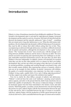Image of the Page - 1 - in Psychoanalytic Perspectives on Puberty and Adolescence - The Inner Worlds of Teenagers and their Parents