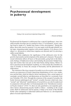 Bild der Seite - 20 - in Psychoanalytic Perspectives on Puberty and Adolescence - The Inner Worlds of Teenagers and their Parents