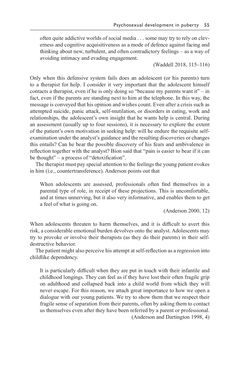 Bild der Seite - 55 - in Psychoanalytic Perspectives on Puberty and Adolescence - The Inner Worlds of Teenagers and their Parents