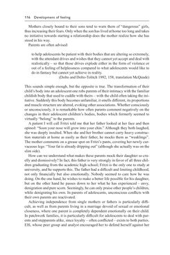 Bild der Seite - 116 - in Psychoanalytic Perspectives on Puberty and Adolescence - The Inner Worlds of Teenagers and their Parents