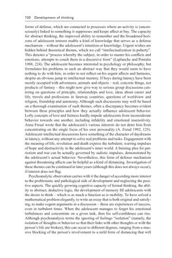 Image of the Page - 120 - in Psychoanalytic Perspectives on Puberty and Adolescence - The Inner Worlds of Teenagers and their Parents